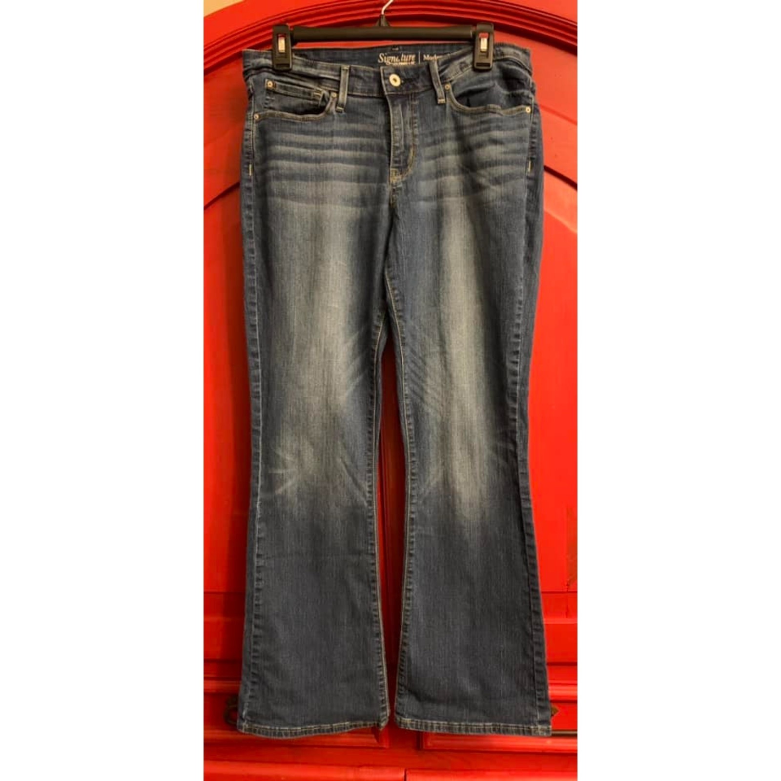 Levis Signature 31 X 30 Modern Bootcut Denim Jean Blue Lot Of Stretch School Euc